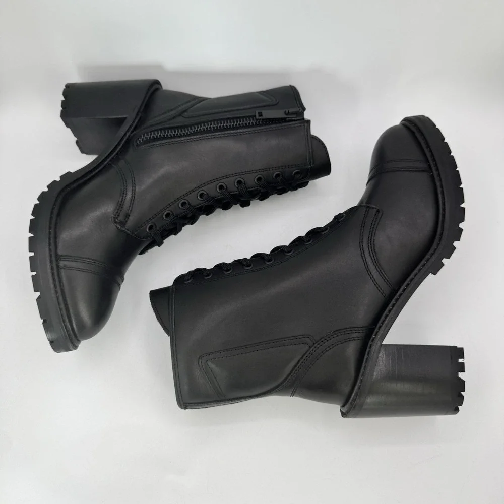 Thursday‎ Boot Co. Rebel Boots Women's Size 8.5 Black Leather